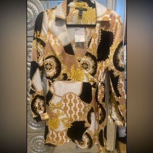 Forever 21 dress gold and black size medium